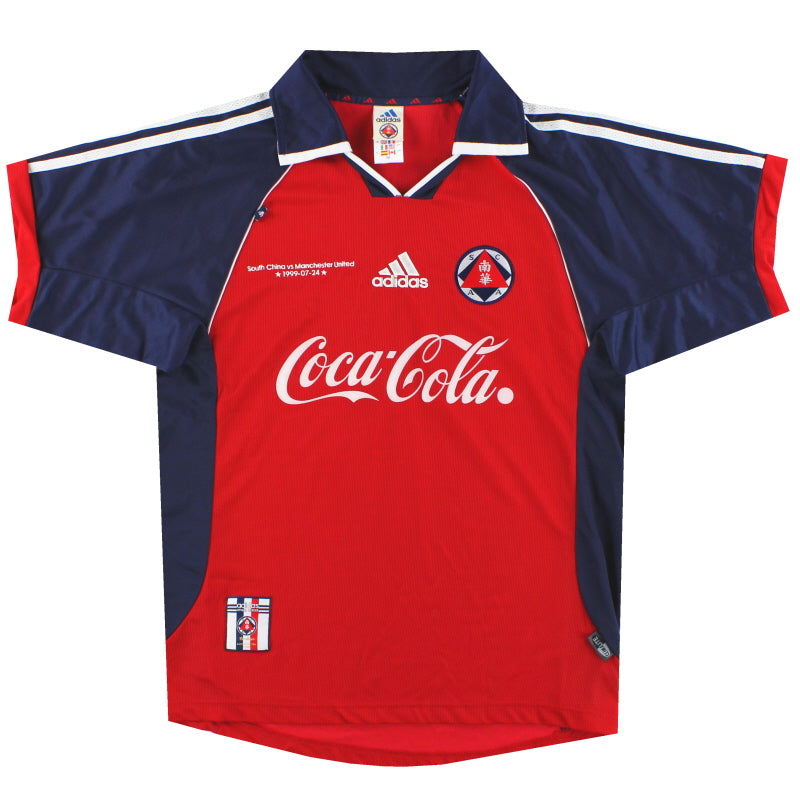 1999-990 South China 'vs Manchester United' Special adidas Home Shirt M / Excellent /