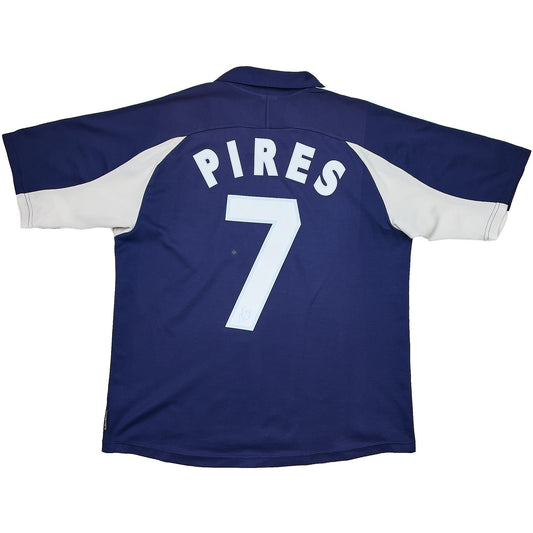 1999/00 Marseille Pires #7 Away Shirt (S) Adidas