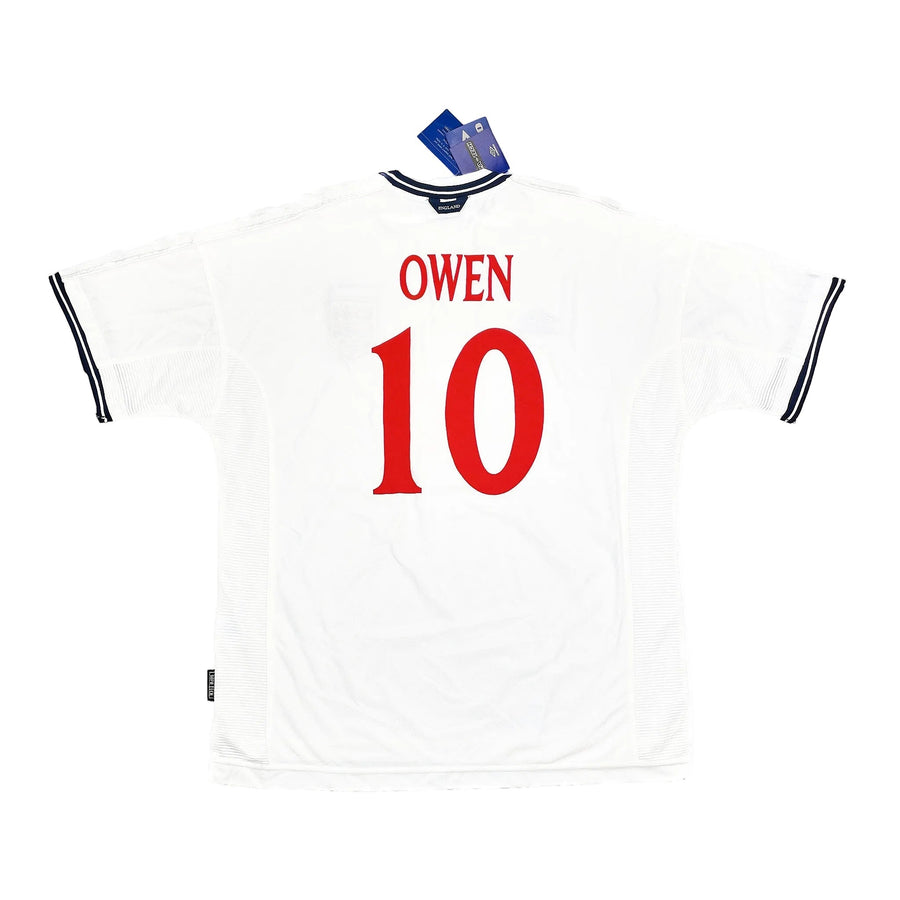 1999/01 England Owen #10 *BNWT* Signed Home Shirt (XXL) Umbro