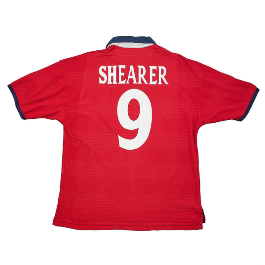 1999/01 England Shearer #9 Away Shirt (L) Umbro