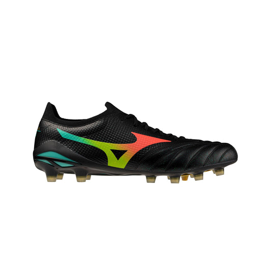 Mizuno Morelia Neo V Beta Elite FG/AG Football Boots - Black/Lava Orange/Arcadia