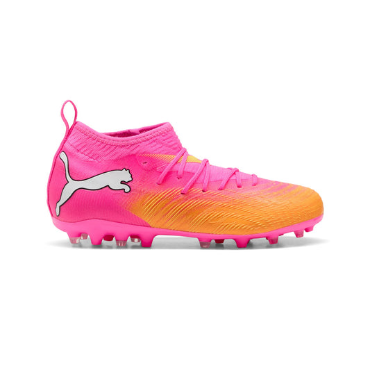 Puma Future 9 Match MG Jnr Football Boots - Poison Pink/Sun Stream/Bright Aqua