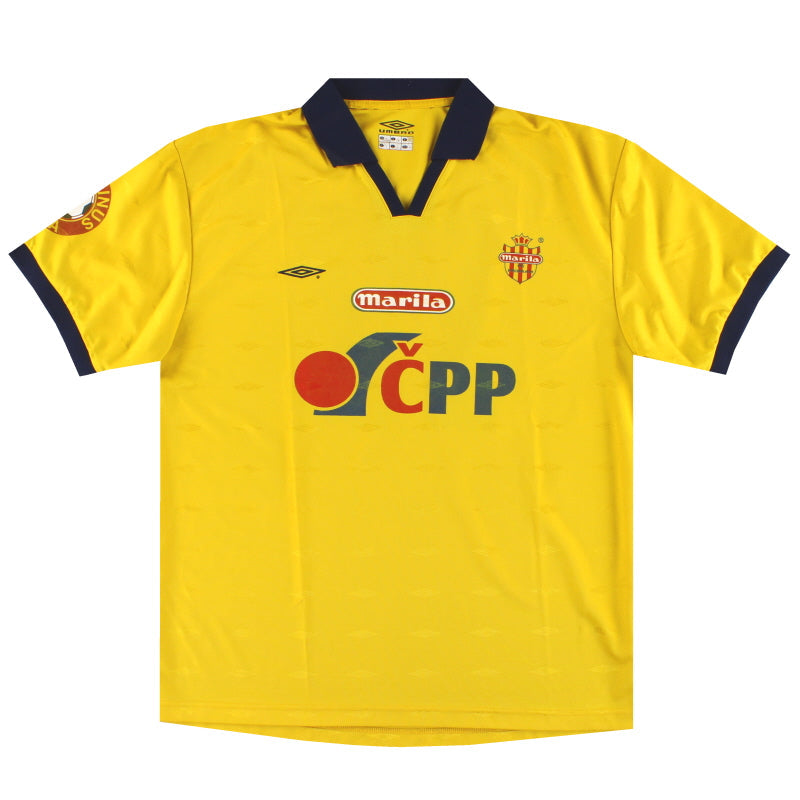 2000-01 FK Marila Pribram Umbro Match Issue Home Shirt #17 L
