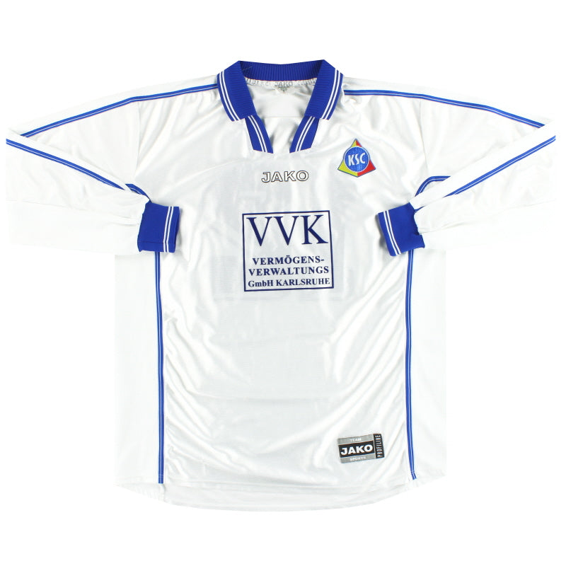 2000-02 Karlsruhe Jako Player Issue Away Shirt #12 L/S XL