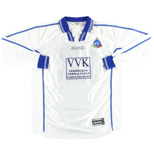 2000-02 Karlsruhe Jako Player Issue Away Shirt #12 L/S XL