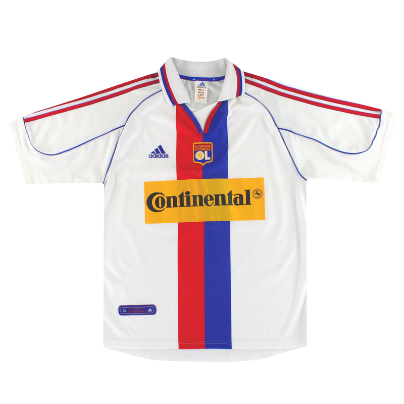 2000-01 Lyon adidas Home Shirt L