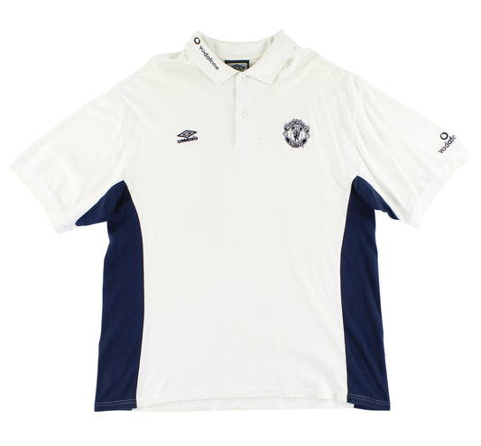 2000-01 Manchester United Umbro Polo Shirt L
