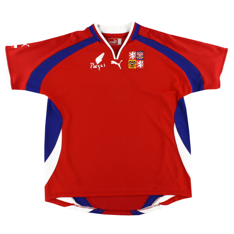 2000-02 Czech Republic Puma Home Shirt XL - Classic Football Kit