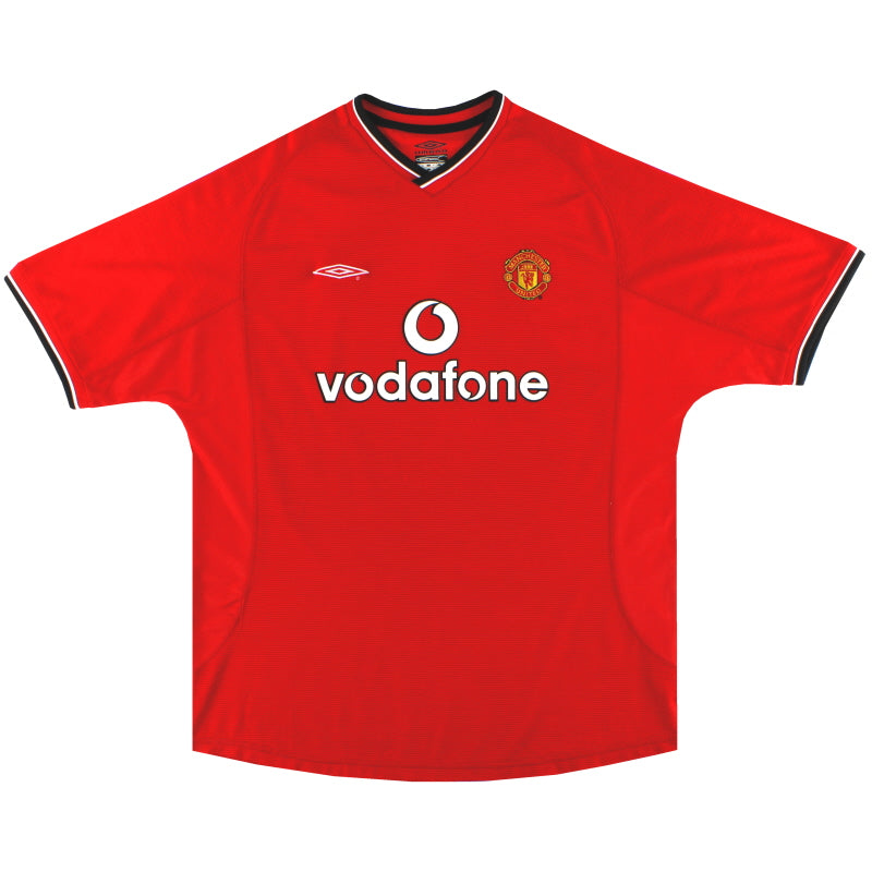 2000-02 Manchester United Umbro Home Shirt *Mint* XL - Classic Football Kit