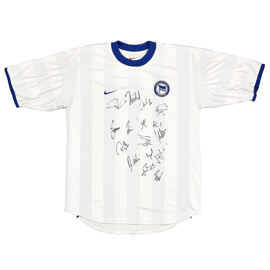 2000/01 Hertha Berlin *Squad Signed* Away Shirt (M) Nike