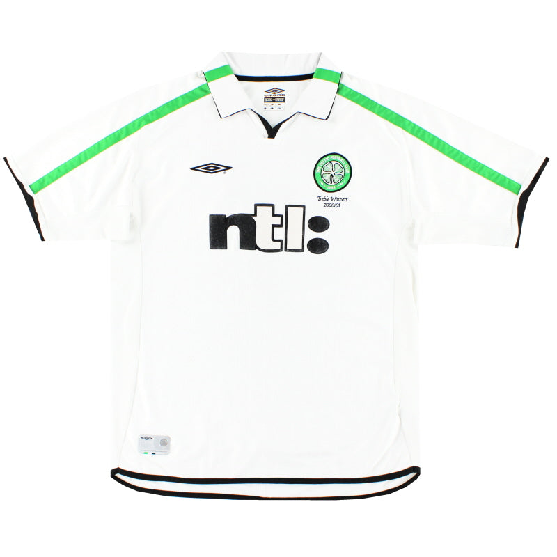 2001-02 Celtic Umbro 'Treble Winners' Away Shirt XL