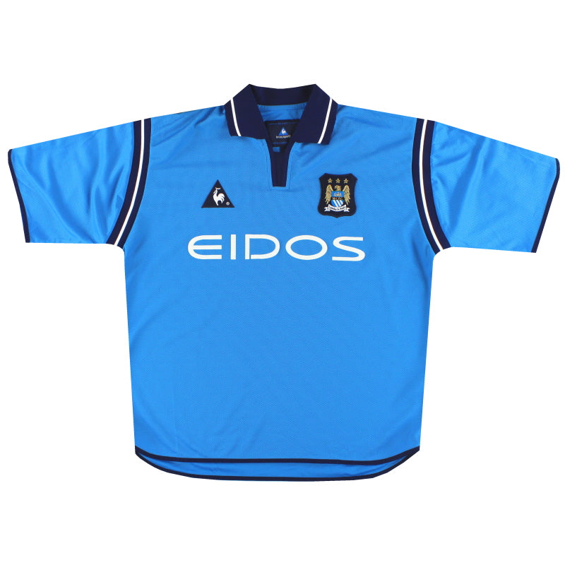 2001-02 Manchester City Le Coq Sportif Home Shirt *Mint* XXL