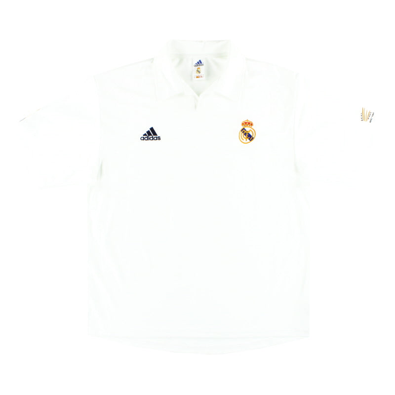 2001-02 Real Madrid adidas Centenary Home Shirt M - Classic Football Kit