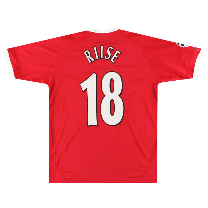 2001-03 Liverpool Reebok European Shirt Riise #18 M