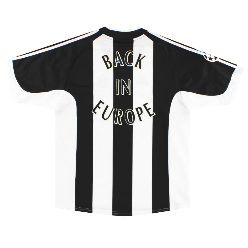 2001-03 Newcastle adidas Home Shirt 'Back In Europe' *w/tags* L