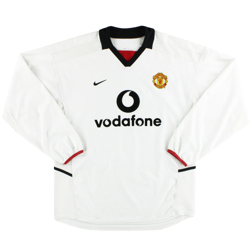 2002-03 Manchester United Nike Away Shirt L/S M