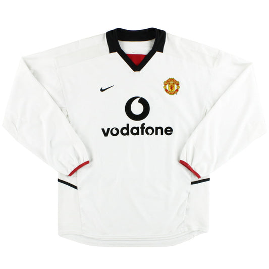 2002-03 Manchester United Nike Away Shirt L/S M