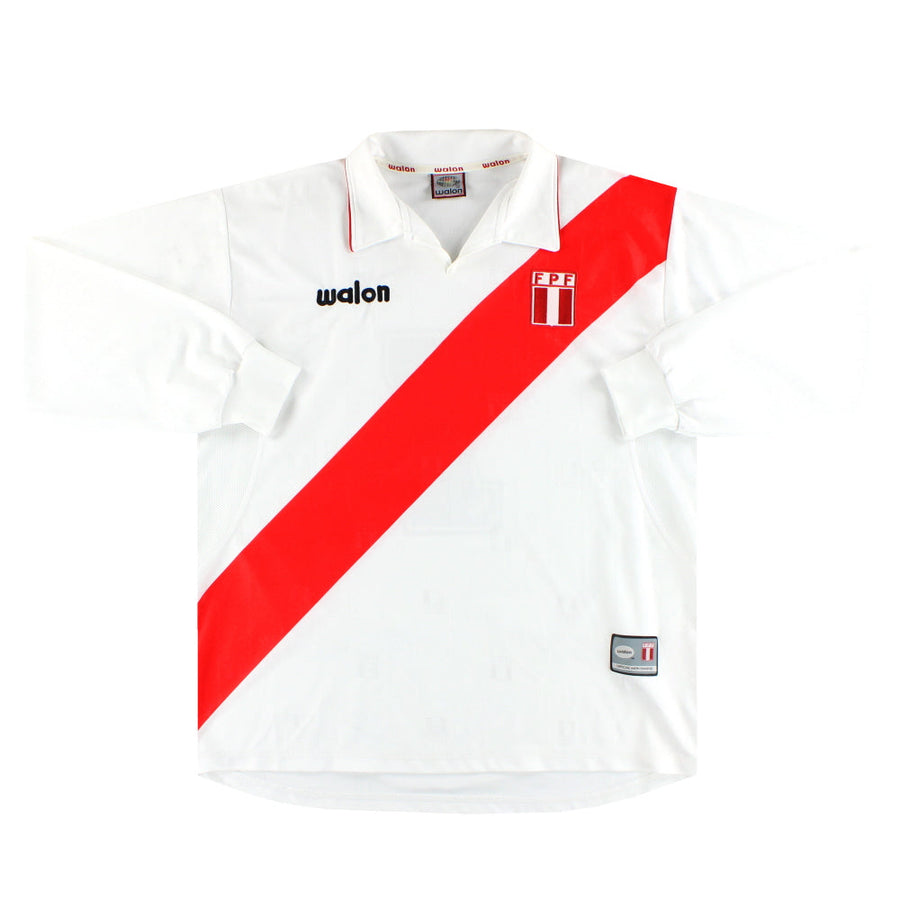 2002-03 Peru Walon Home Shirt #7 L/S *Mint* XL - Classic Football Kit