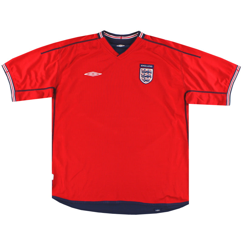2002-04 England Umbro Away Shirt XL - Classic Football Kit