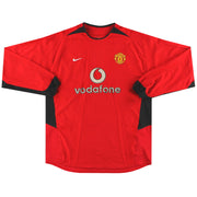 2002-04 Manchester United Nike Home Shirt L/S XL