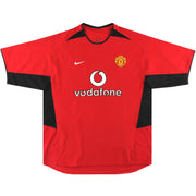 2002-04 Manchester United Nike Home Shirt XL - Classic Football Kit