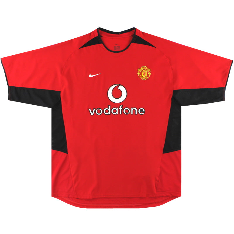 2002-04 Manchester United Nike Home Shirt XL - Classic Football Kit