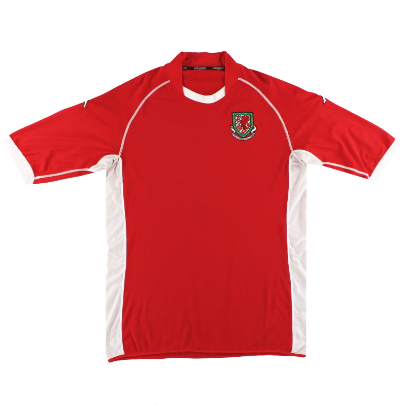 2002-04 Wales Kappa 'Signed' Home Shirt S - Classic Football Kit