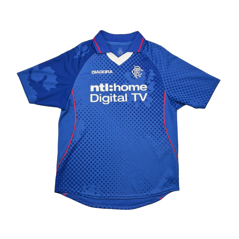 2002/03 Rangers Caniggia #7 Home Shirt (S) Diadora