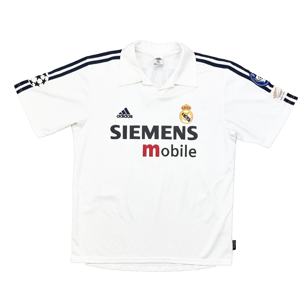 2002/03 Real Madrid Zidane #5 C/L Centenary Home Shirt (M) Adidas