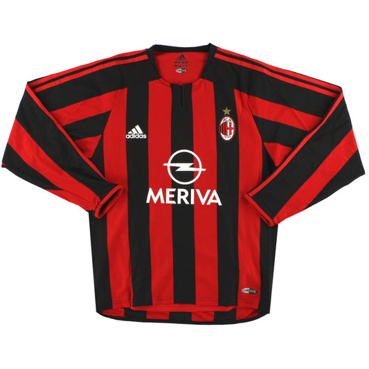 2003-04 AC Milan adidas Player Issue Home Shirt #8 L/S *As New*
