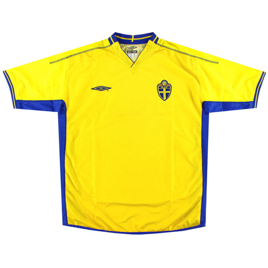 2003-04 Sweden Umbro Home Shirt *Mint* XL