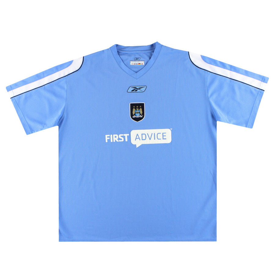 2003-04 Manchester City Reebok Training Shirt XXL - Classic Football Kit