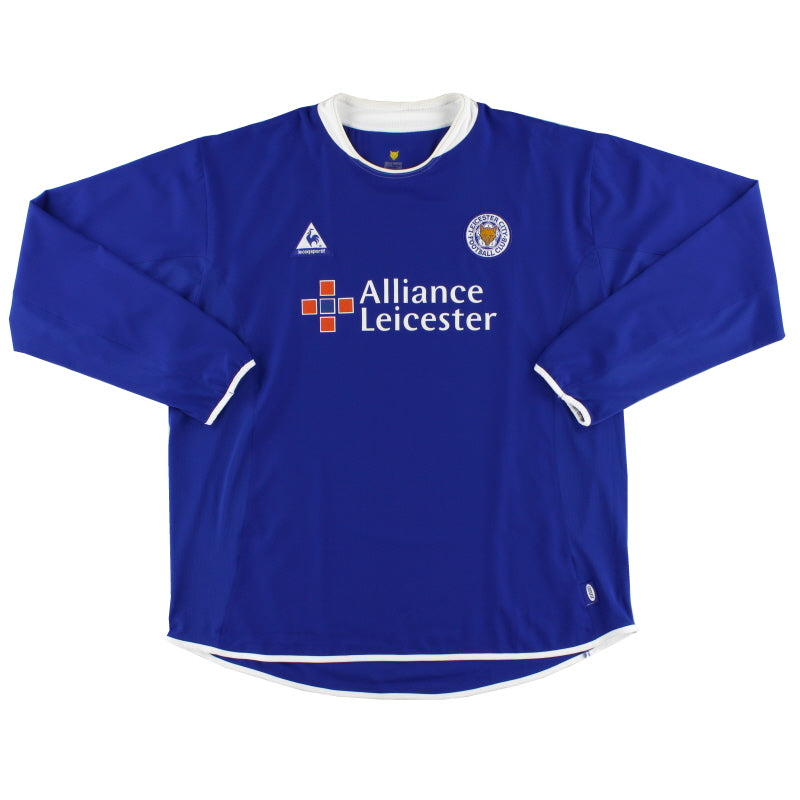 2003-05 Leicester Le Coq Sportif Home Shirt L/S XL - Classic Football Kit