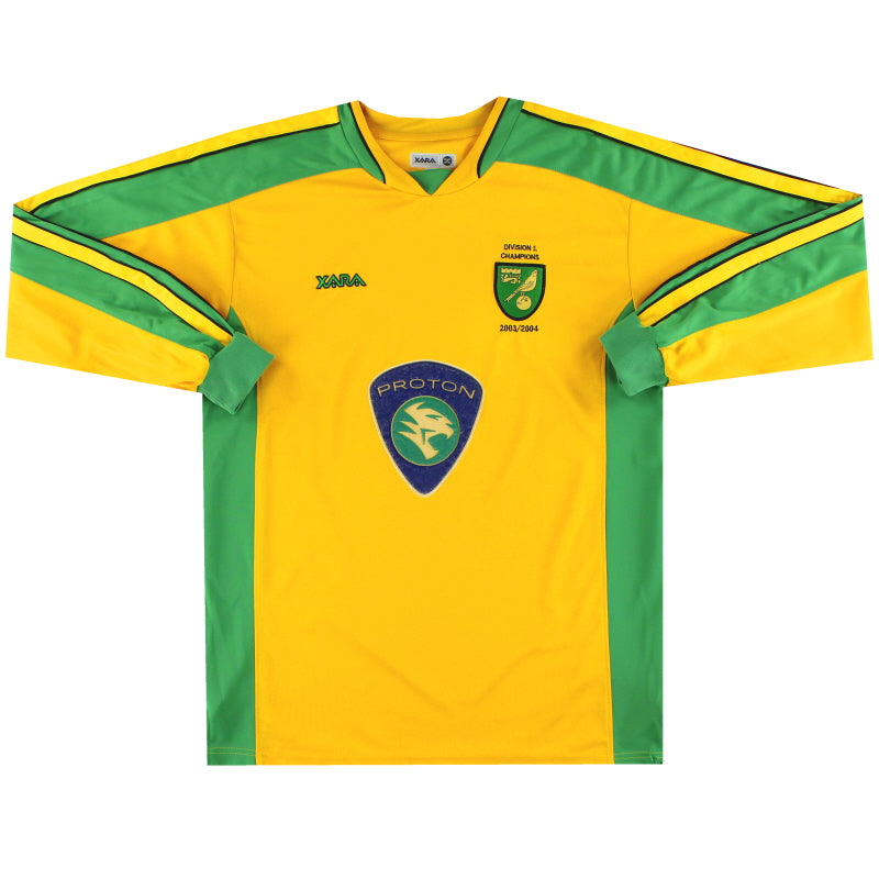 2003-05 Norwich City 'Division 1 Champions' Home Shirt L/S