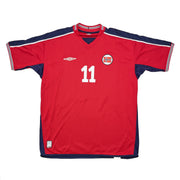 2003/04 Norway Riise #11 Home Shirt (XL) Umbro