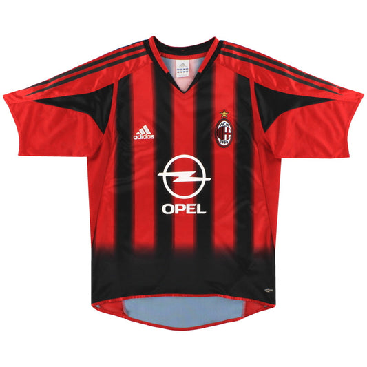 2004-05 AC Milan adidas Home Shirt *Mint* L