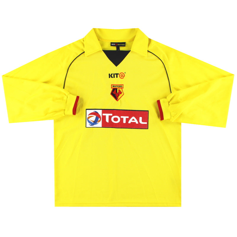2004-05 Watford Home Shirt L/S