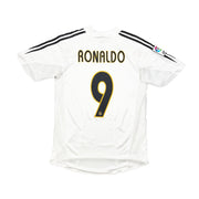 2004/05 Real Madrid Ronaldo #9 *Player Issue* Home Shirt (M) Adidas
