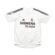 2004/05 Real Madrid Zidane #5 *Player Issue* Home Shirt (M) Adidas