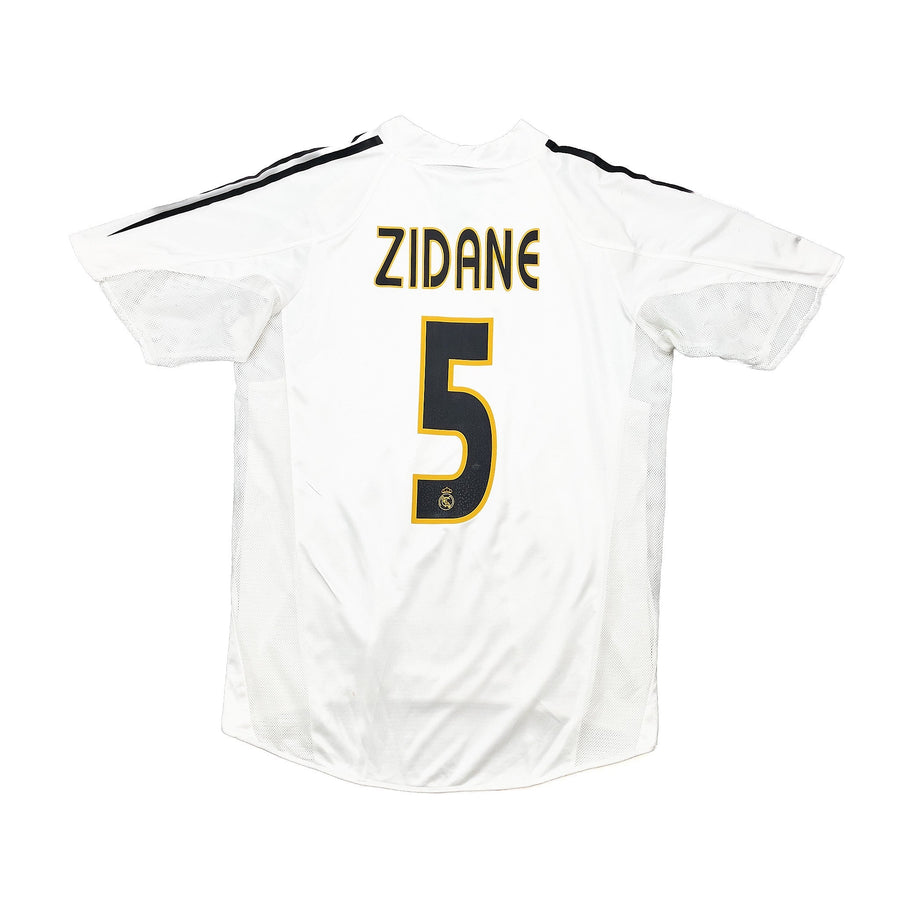 2004/05 Real Madrid Zidane #5 *Player Issue* Home Shirt (M) Adidas