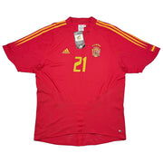 2004/06 Spain Valeron #21 *BNWT* Home Shirt (XL) Adidas