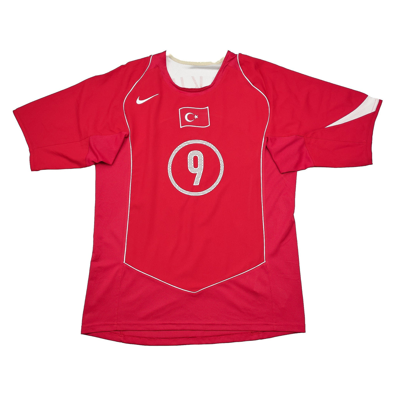 2004/06 TURKEY SUKER #9 HOME SHIRT (M) NIKE