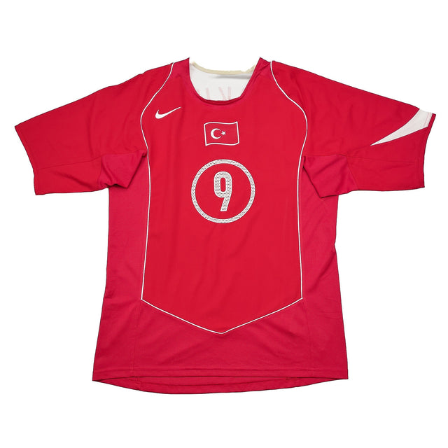 2004/06 TURKEY SUKER #9 HOME SHIRT (M) NIKE