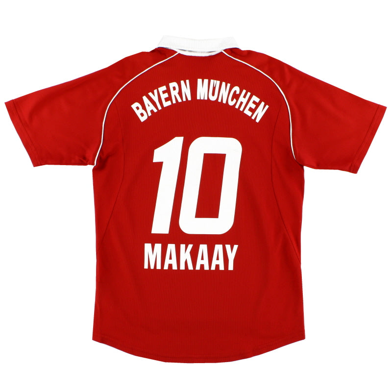 2005-06 Bayern Munich adidas Home Shirt Makaay #10 S