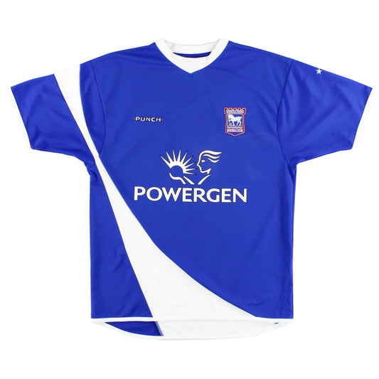 2005-06 Ipswich Punch Home Shirt *Mint* M