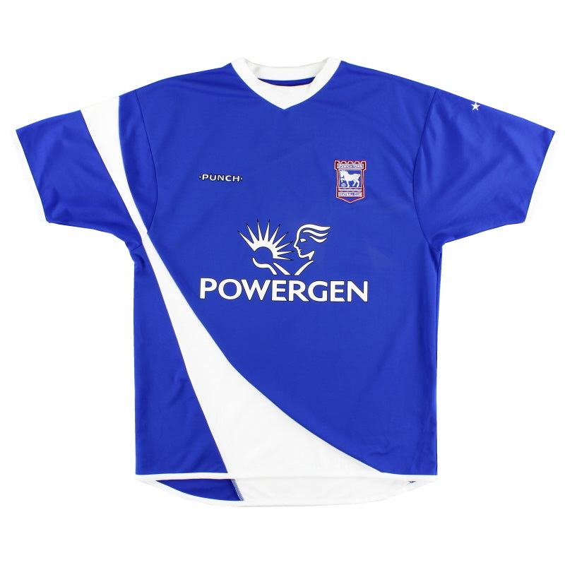 2005-06 Ipswich Punch Home Shirt *Mint* L
