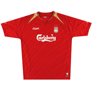 Liverpool 2005-06 home Champions League shirt M