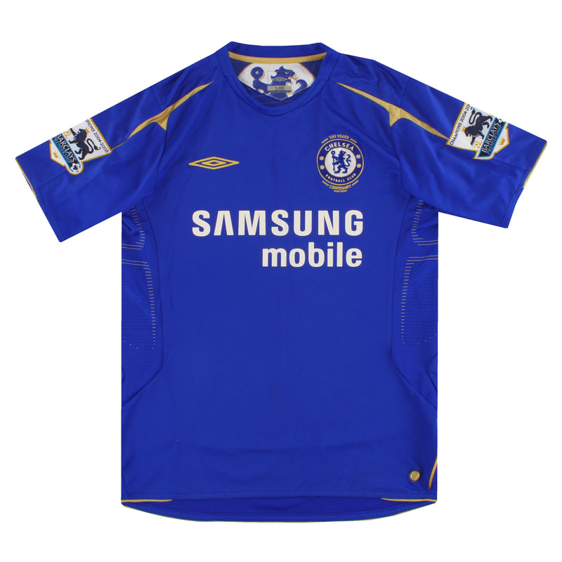 2005-06 Chelsea Umbro Centenary Home Shirt M