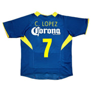 2005/06 Club America C.Lopez #7 Away Shirt (M) Nike