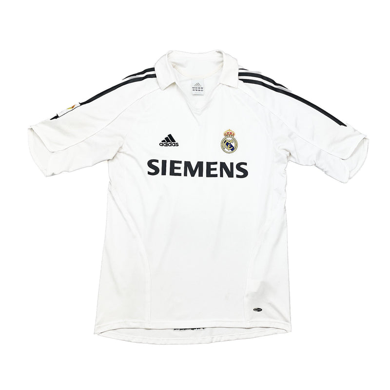 2005/06 Real Madrid Zidane #5 Home Shirt (M) Adidas